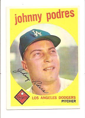 1959 Topps #495 Johnny Podres