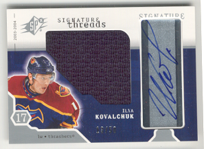2003-04 SPx Signature Threads #STIK Ilya Kovalchuk