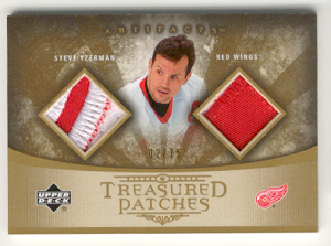 2005-06 Artifacts Treasured Patches Dual #TPDSY Steve Yzerman