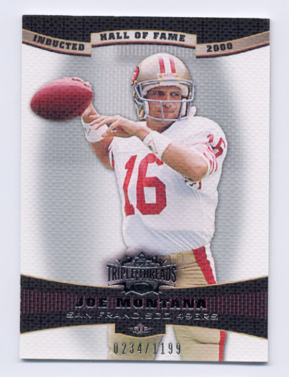 2006 Topps Triple Threads #38 Joe Montana