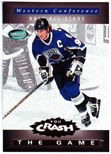 1994-95 Parkhurst Crash the Game Gold #28 Wayne Gretzky/Western Conference