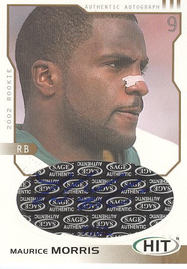 2002 SAGE HIT Autographs Gold #H9 Maurice Morris
