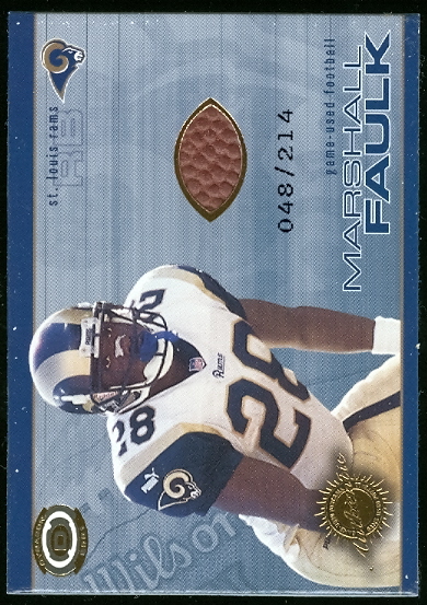 2001 Pacific Dynagon Game Used Footballs #17 Marshall Faulk