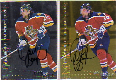 1999-00 BAP Millennium Autographs Gold #114 Dan Boyle