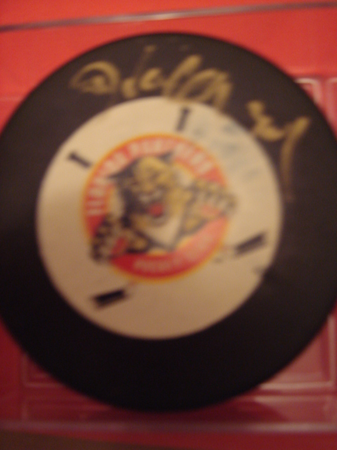 John Vanbiesbrouck Autographed Panthers Hockey Puck With Coa