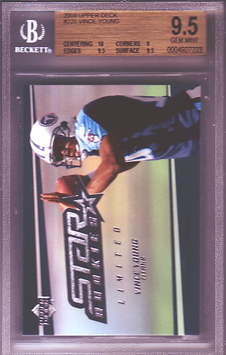 2006 Upper Deck #225 Vince Young RC ROOKIE BGS-9.5 GEM MINT