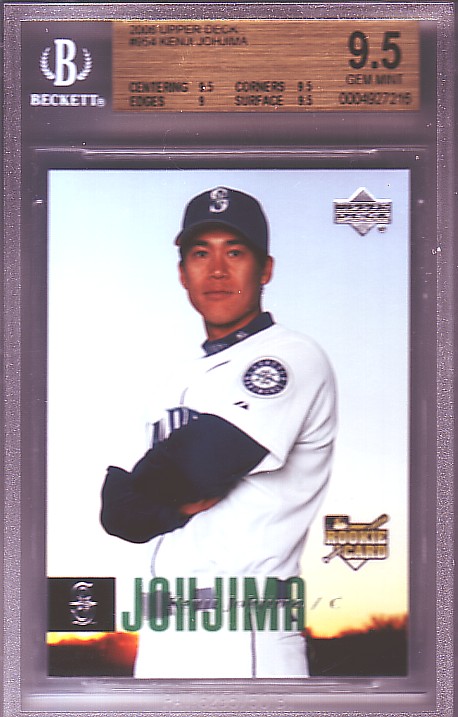 2006 Upper Deck #954 Kenji Johjima RC ROOKIE BGS-9.5 GEM MINT