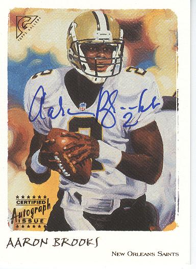 2002 Topps Gallery Autographs Artists Proofs #GAB Aaron Brooks
