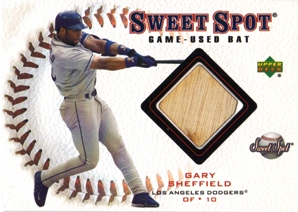 2001 Sweet Spot Game Bat #BGS Gary Sheffield
