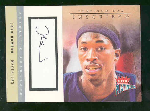 2003-04 Fleer Platinum Inscribed #JHO Josh Howard/250