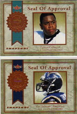 2003 Fleer Snapshot Seal of Approval #9 LaDainian Tomlinson