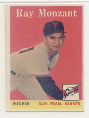 1958 Topps #447 Ray Monzant