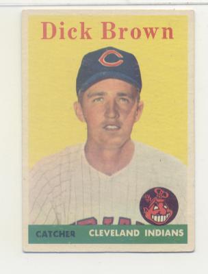 1958 Topps #456 Dick Brown RC