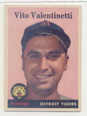 1958 Topps #463 Vito Valentinetti