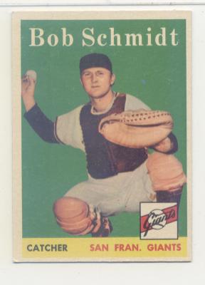1958 Topps #468 Bob Schmidt RC