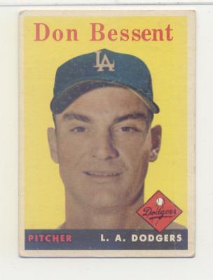 1958 Topps #401 Don Bessent
