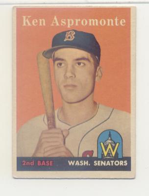 1958 Topps #405 Ken Aspromonte RC