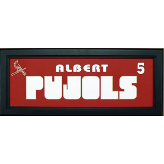 Albert Pujols Cardinals - Sports Card / Photo Black Display Frame 