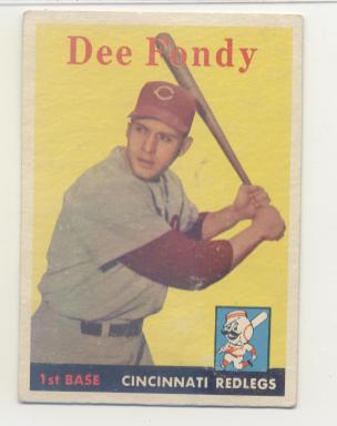 1958 Topps #157 Dee Fondy