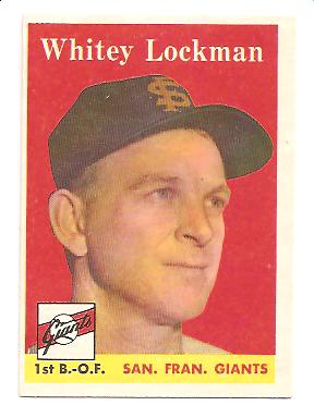 1958 Topps #195 Whitey Lockman