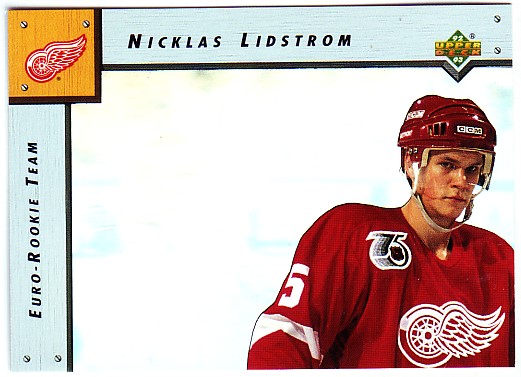 1992-93 Upper Deck Euro-Rookie Team #ERT2 Nicklas Lidstrom