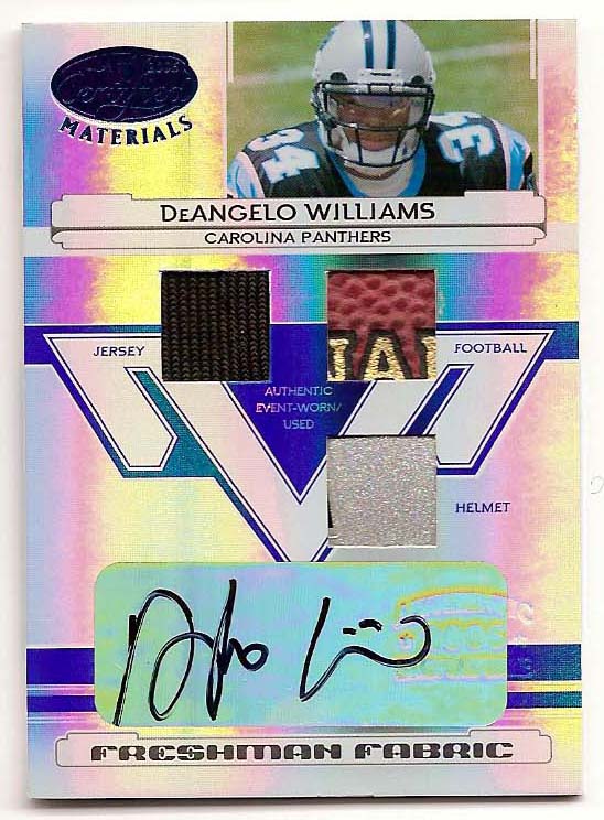 2006 Leaf Certified Materials Mirror Blue Materials #227 DeAngelo Williams AU