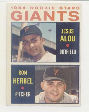 1964 Topps #47 Rookie Stars/Jesus Alou RC/Ron Herbel