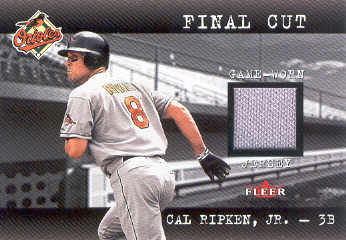 2001 Fleer Genuine Final Cut #19 Cal Ripken