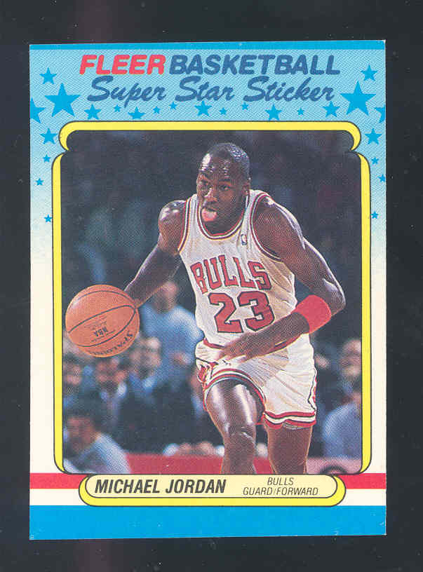 1988-89 Fleer Stickers #7 Michael Jordan