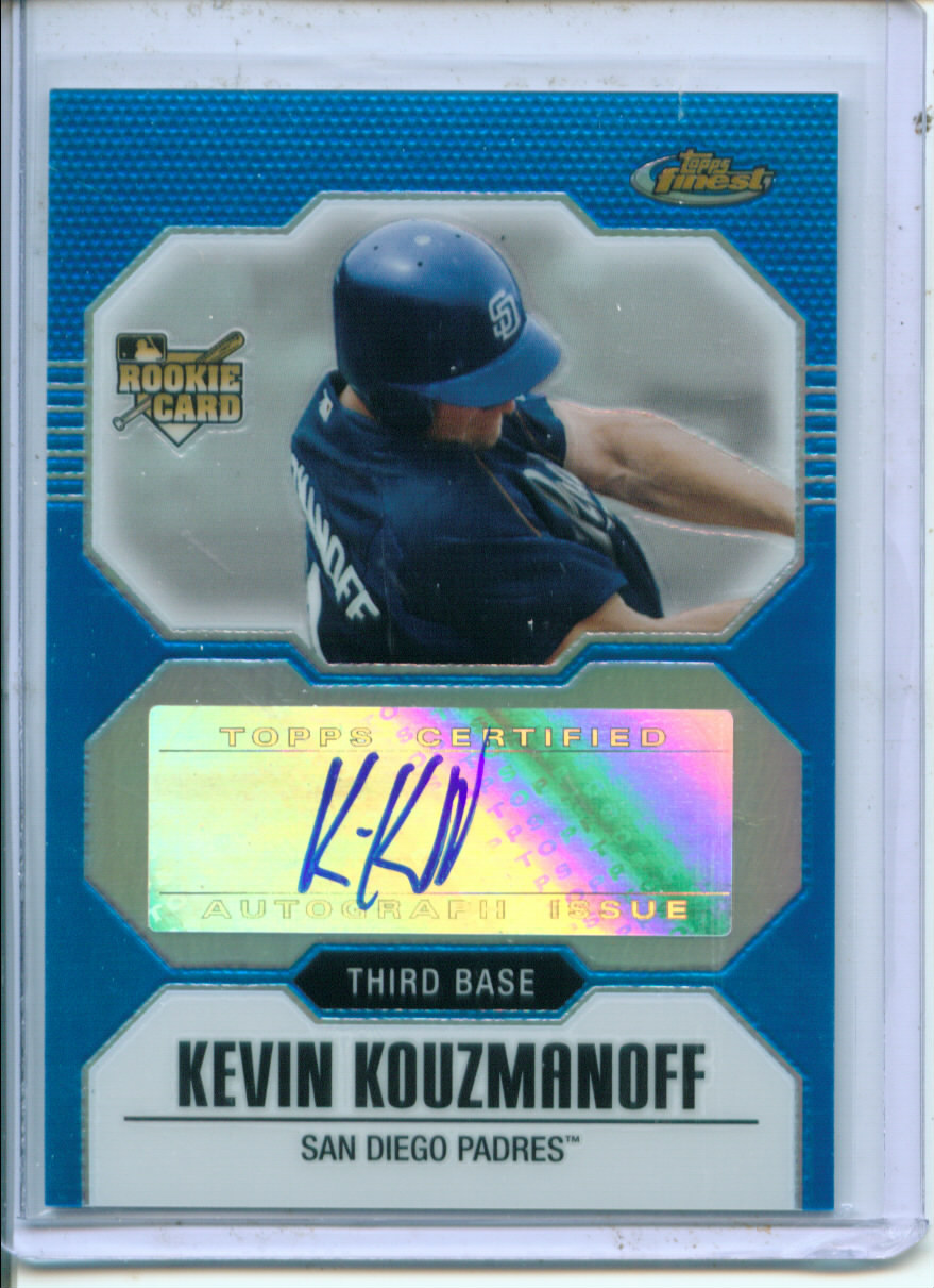 2007 Finest Refractors Blue #154 Kevin Kouzmanoff AU