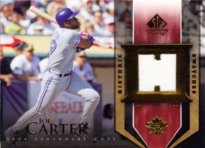 2004 SP Legendary Cuts Historic Swatches #JC Joe Carter Jsy