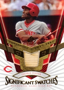 2004 SP Legendary Cuts Significant Swatches #GF George Foster Bat