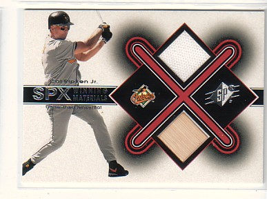 2001 SPx Winning Materials Bat-Jersey #CR Cal Ripken