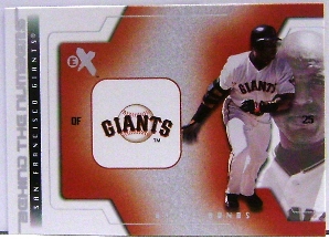 2002 E-X Behind the Numbers #5 Barry Bonds
