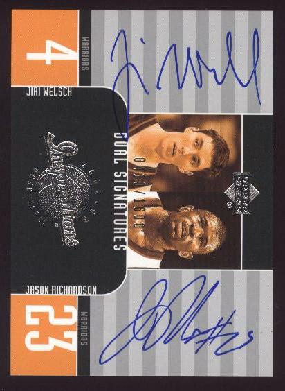 2002-03 Upper Deck Inspirations #136 Jiri Welsch AU RC/Jason Richardson AU