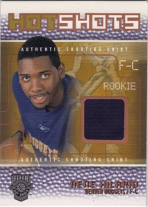 2002-03 Fleer Hot Shots Hot Shots Inserts Game-Used Gold #NH Nene Hilario