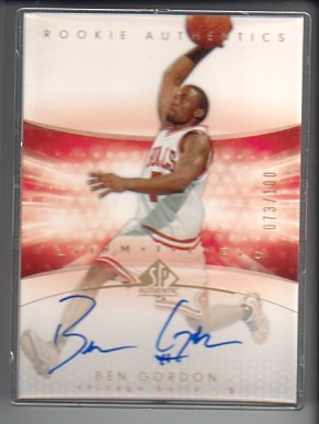 2004-05 SP Authentic Limited #185 Ben Gordon AU