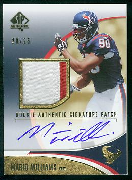 2006 SP Authentic Gold #245 Mario Williams JSY AU