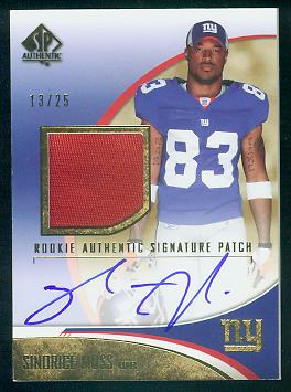 2006 SP Authentic Gold #254 Sinorice Moss JSY AU