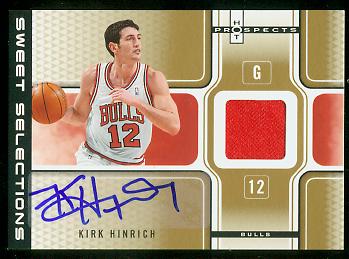 2006-07 Fleer Hot Prospects Sweet Selections Autographs Jerseys #KH Kirk Hinrich