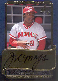 2003 SP Legendary Cuts Hall Marks Autographs Blue #JO Joe Morgan