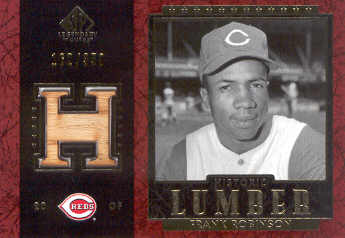 2003 SP Legendary Cuts Historic Lumber #FR1 Frank Robinson Reds/350