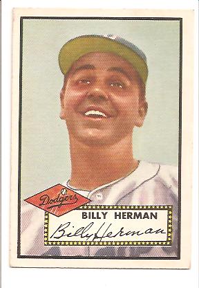 1952 Topps #394 Billy Herman CO