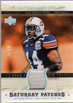 2005 Upper Deck Rookie Debut Saturday Patches #SAPCR Carlos Rogers