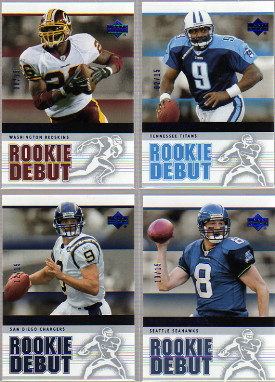 2005 Upper Deck Rookie Debut Blue #80 Drew Brees