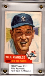 1953 Topps #141 Allie Reynolds DP