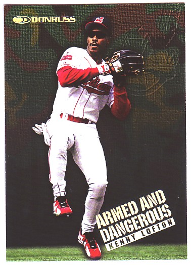 1997 Donruss Armed and Dangerous #9 Kenny Lofton