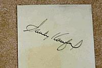 Sandy Koufax signed ( autographed ) Authentic Pitching Rubber