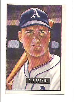 1951 Bowman #262 Gus Zernial front image