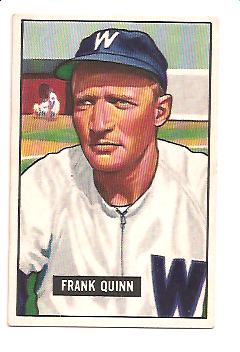 1951 Bowman #276 Frank Quinn RC
